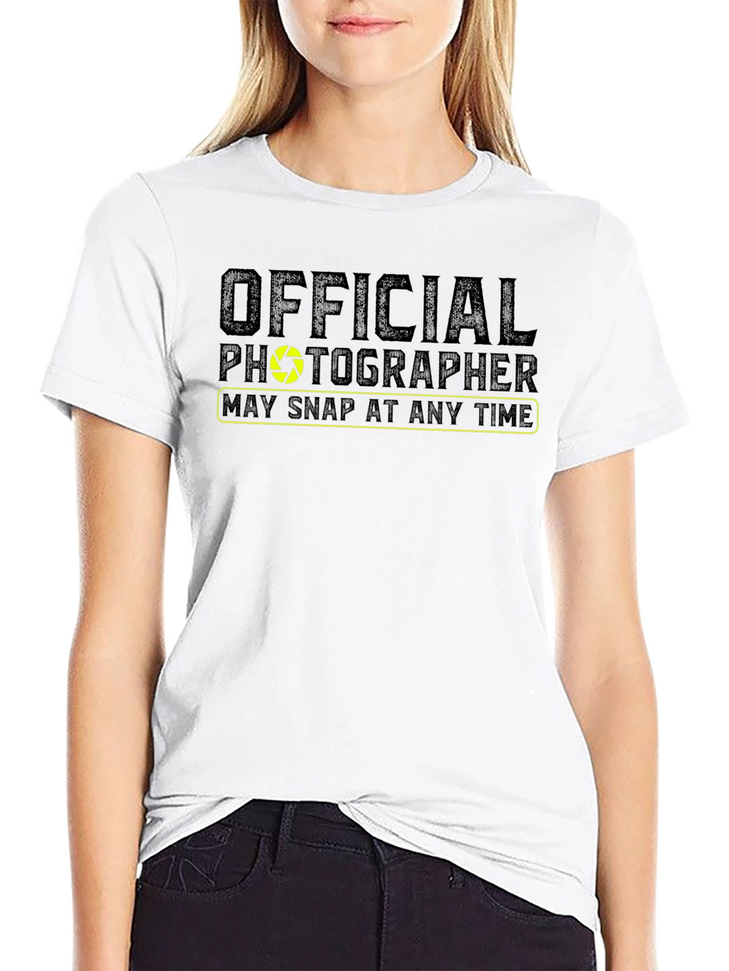 Official Photographer Graphic Tee - Camera Shutter Design