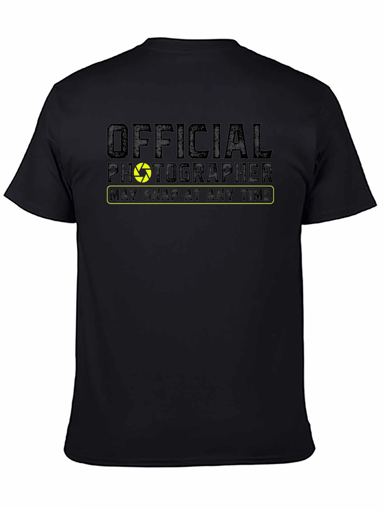 Official Photographer Graphic Tee - Camera Shutter Design