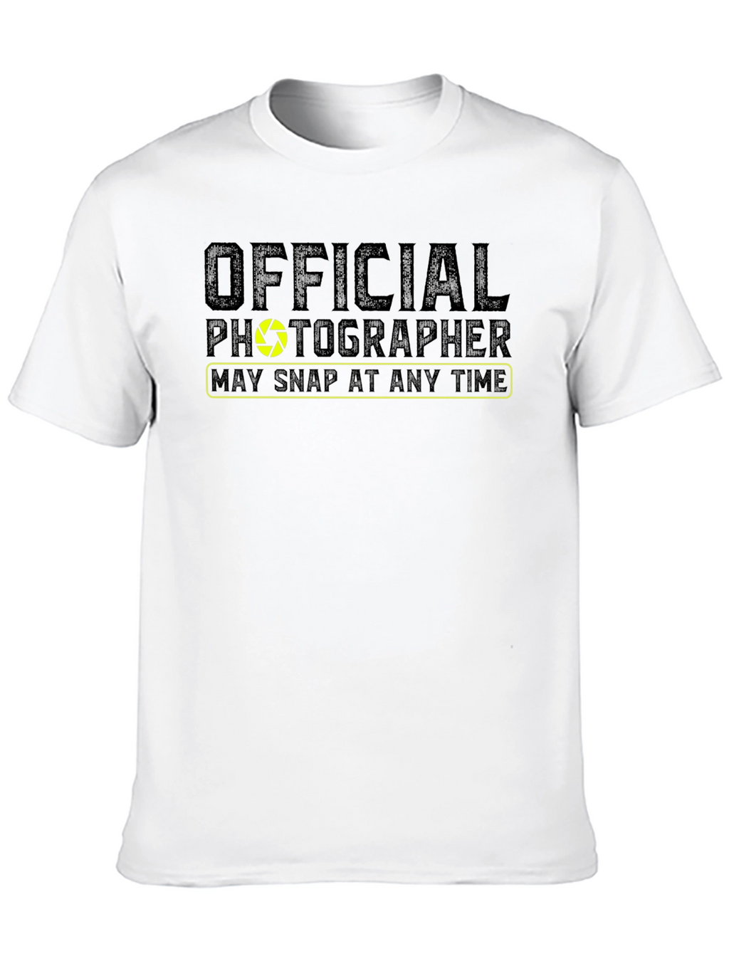 Official Photographer Graphic Tee - Camera Shutter Design