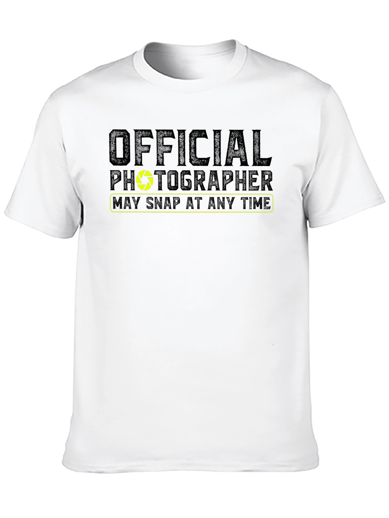 Official Photographer Graphic Tee - Camera Shutter Design