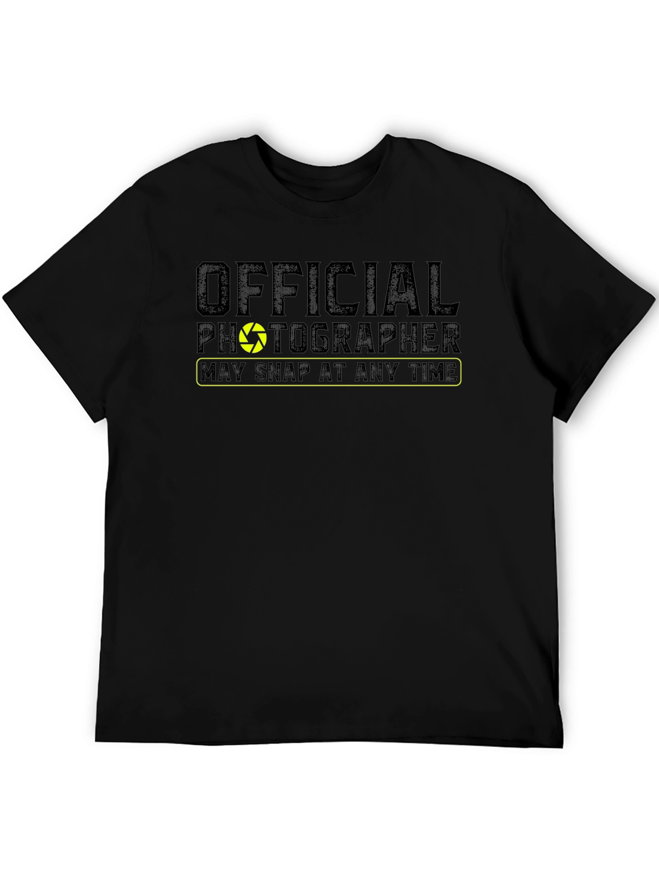 Official Photographer Graphic Tee - Camera Shutter Design