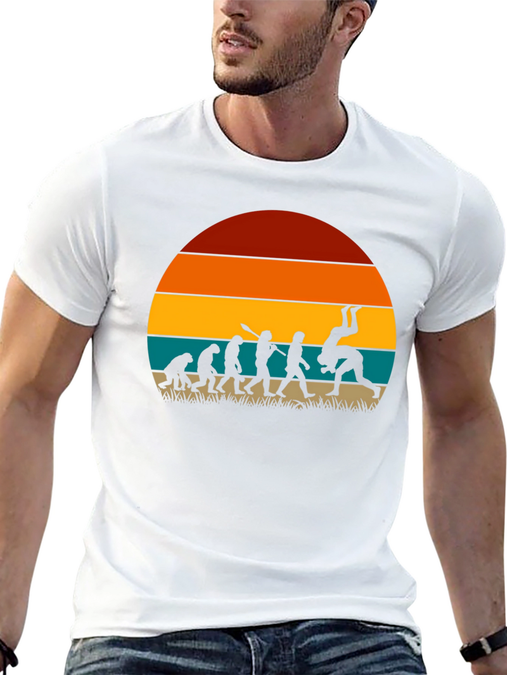 Evolution of Grappling Retro T-Shirt