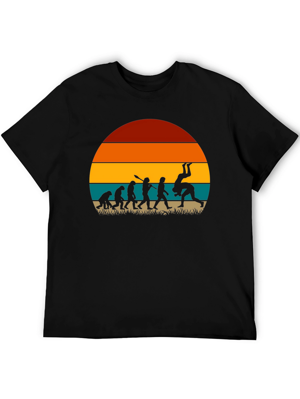 Evolution of Grappling Retro T-Shirt