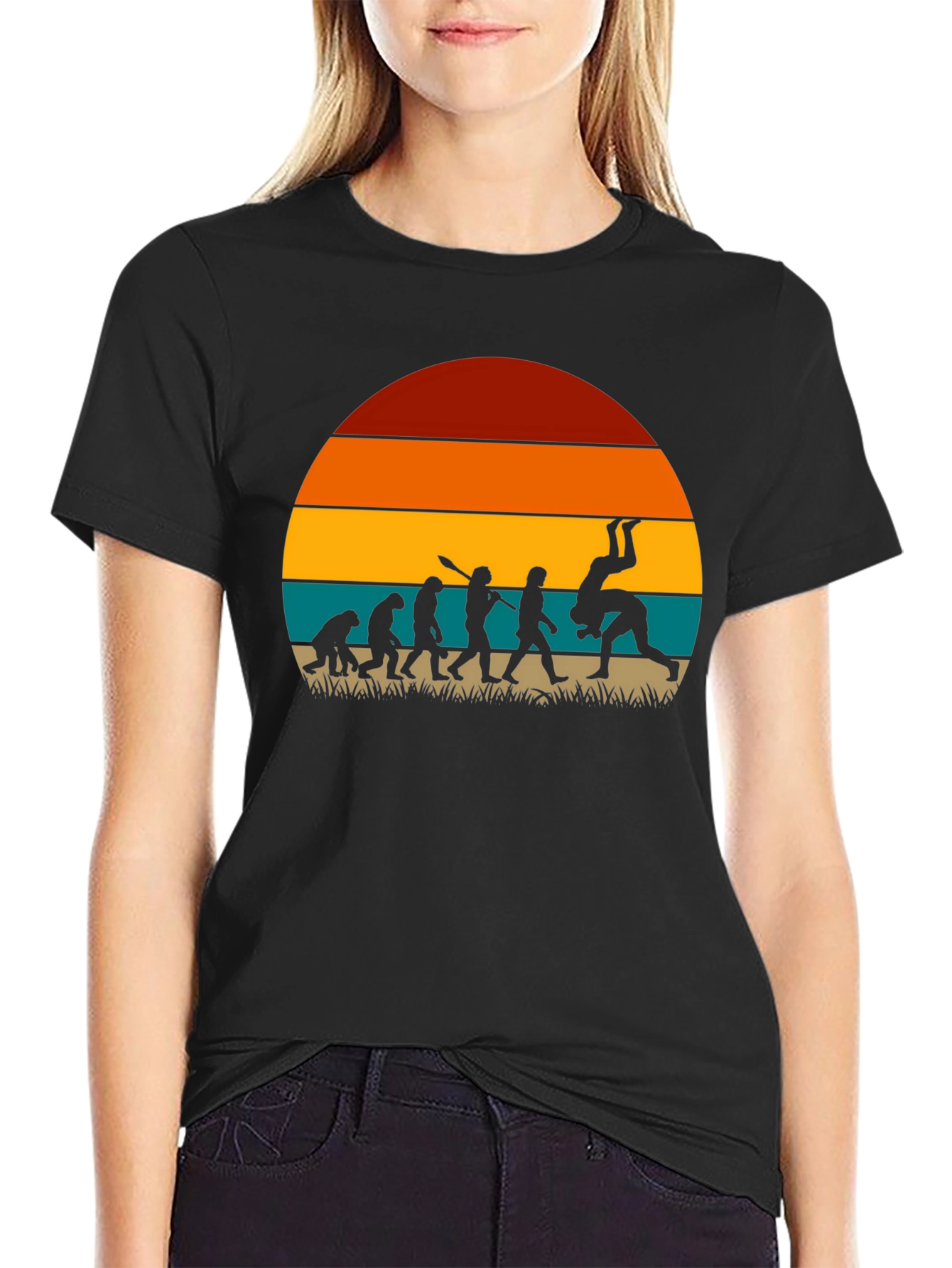 Evolution of Grappling Retro T-Shirt