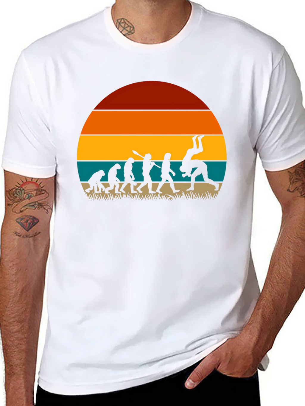 Evolution of Grappling Retro T-Shirt