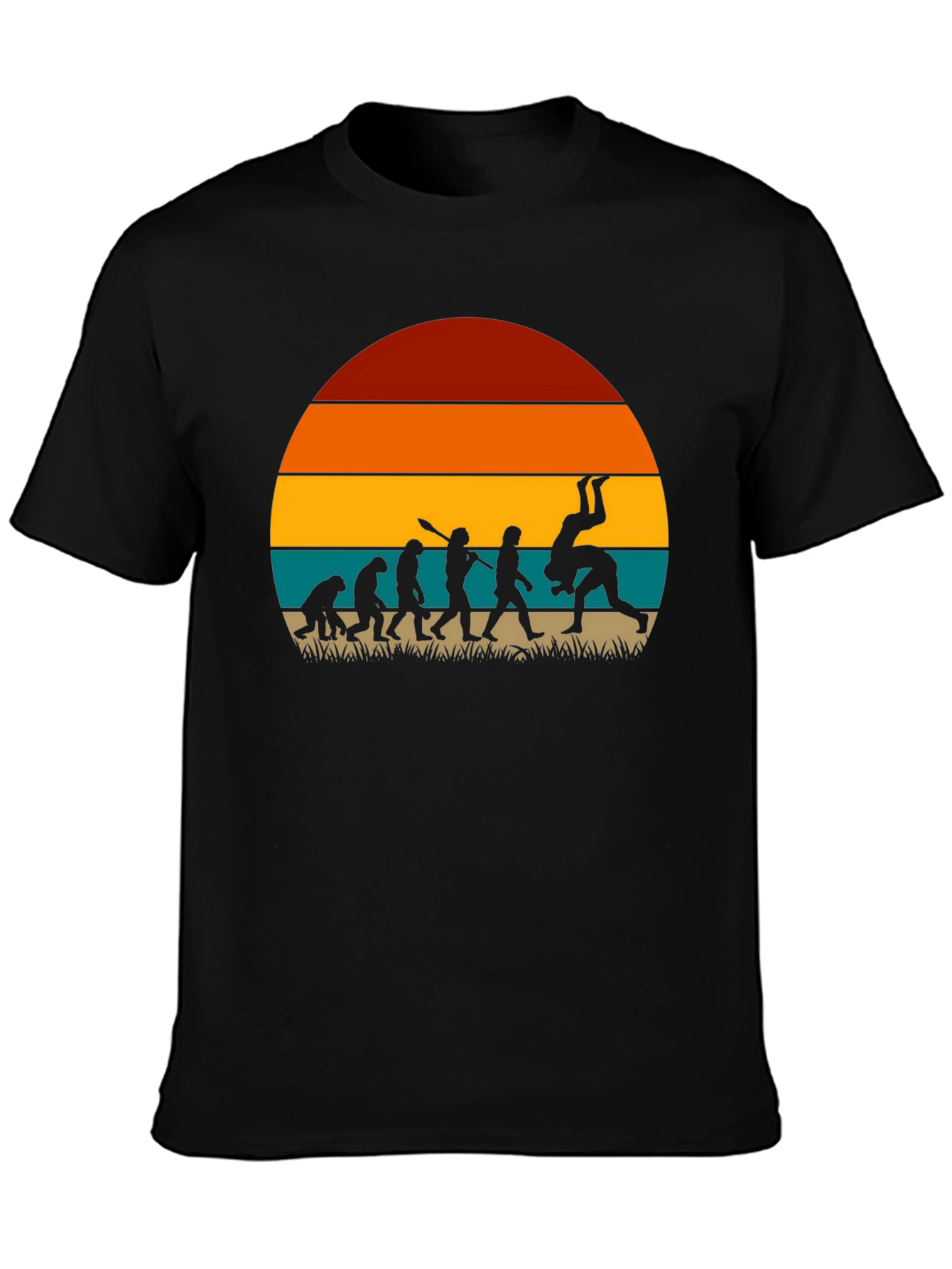 Evolution of Grappling Retro T-Shirt