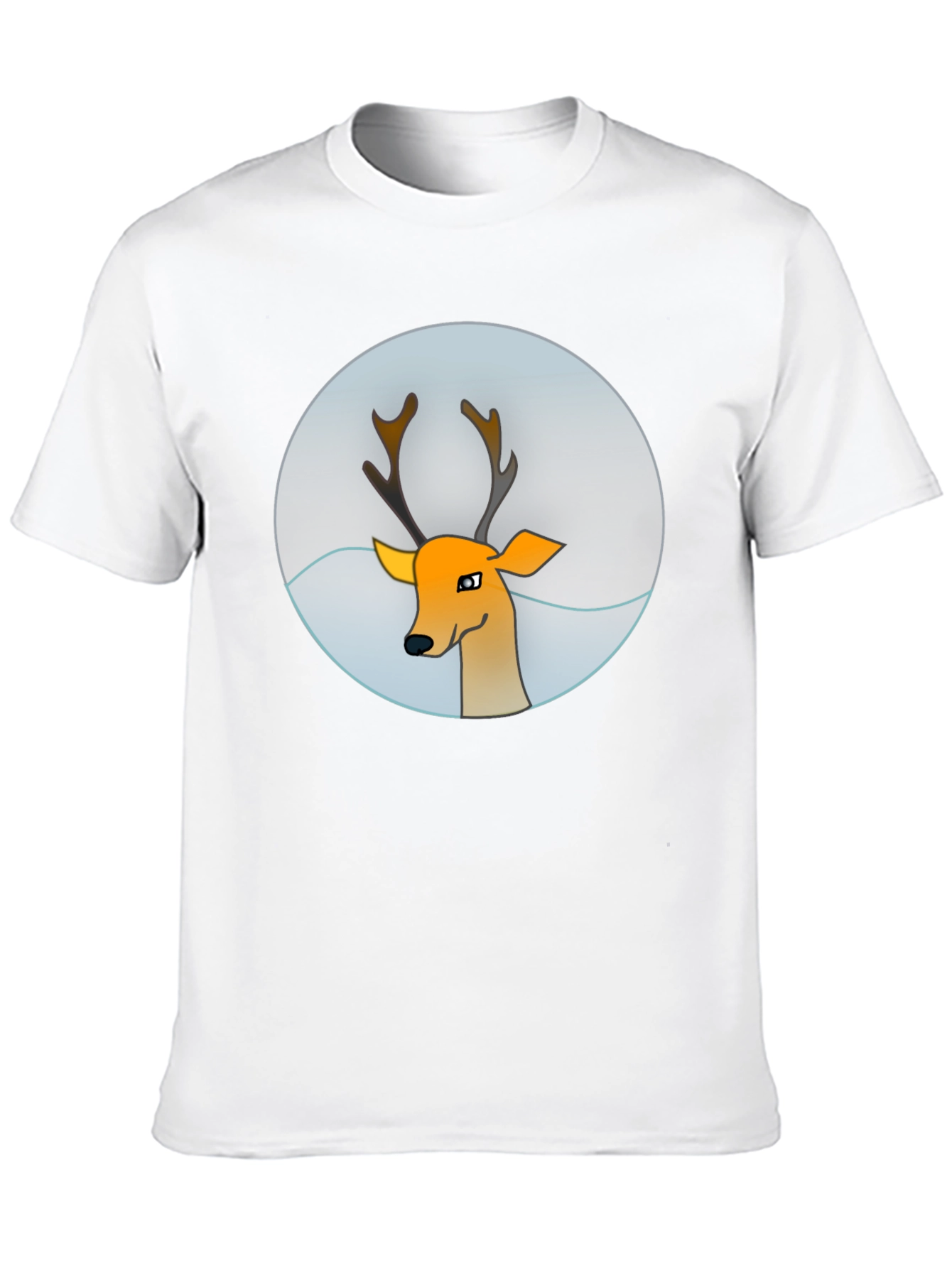 Deer Graphic Tee - Mens Black T-Shirt