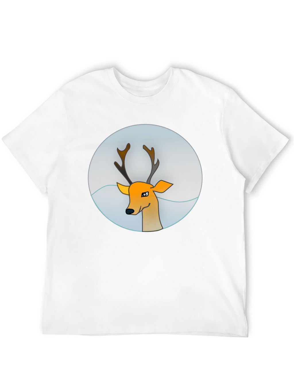 Deer Graphic Tee - Mens Black T-Shirt