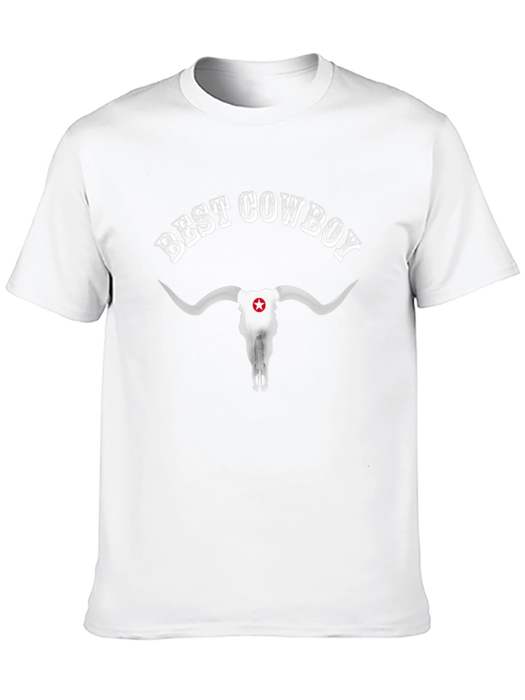 Best Cowboy Skull Graphic T-Shirt