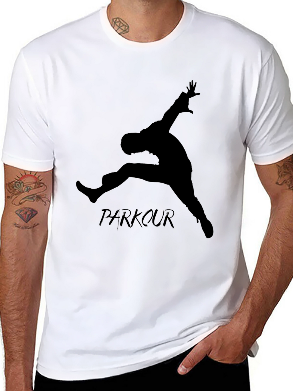 Parkour Silhouette Tee - Urban Sportswear