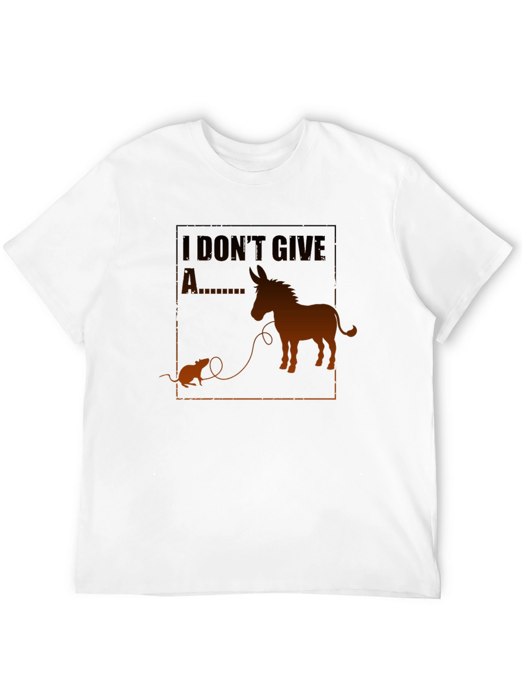 Funny I Dont Give A Rats Ass Graphic Tee