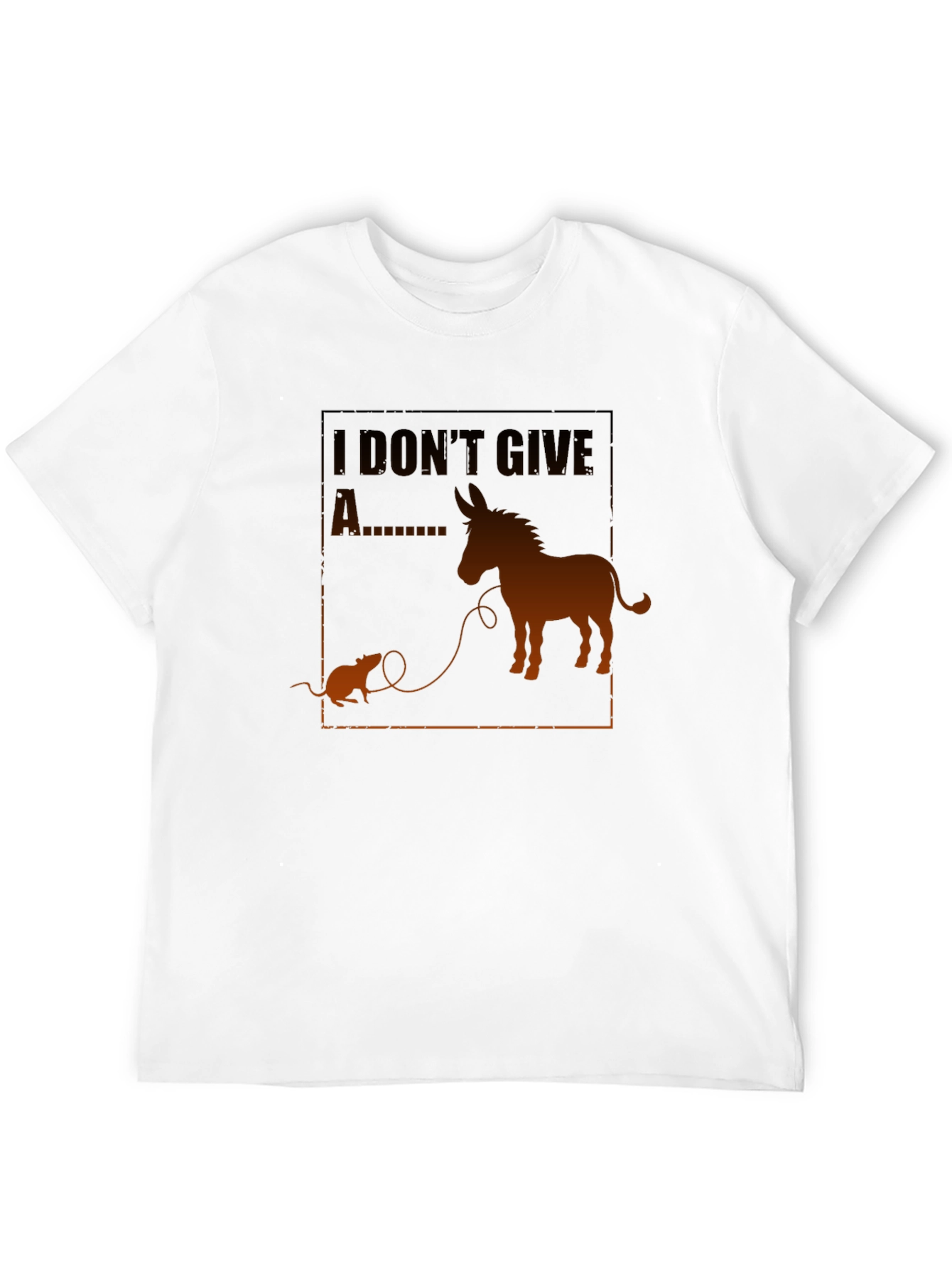 Funny I Dont Give A Rats Ass Graphic Tee