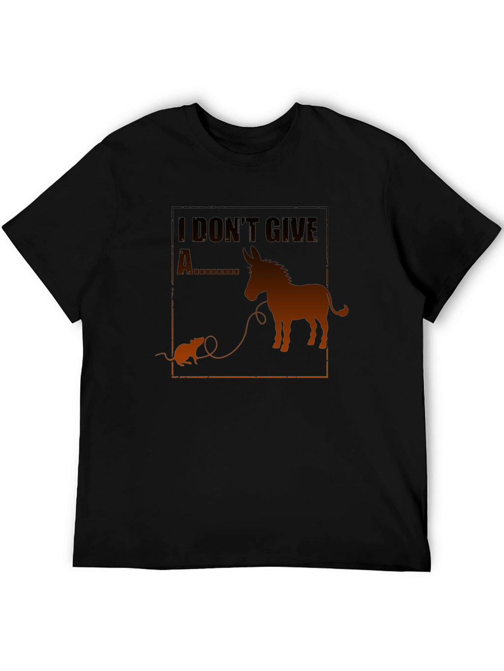 Funny I Dont Give A Rats Ass Graphic Tee