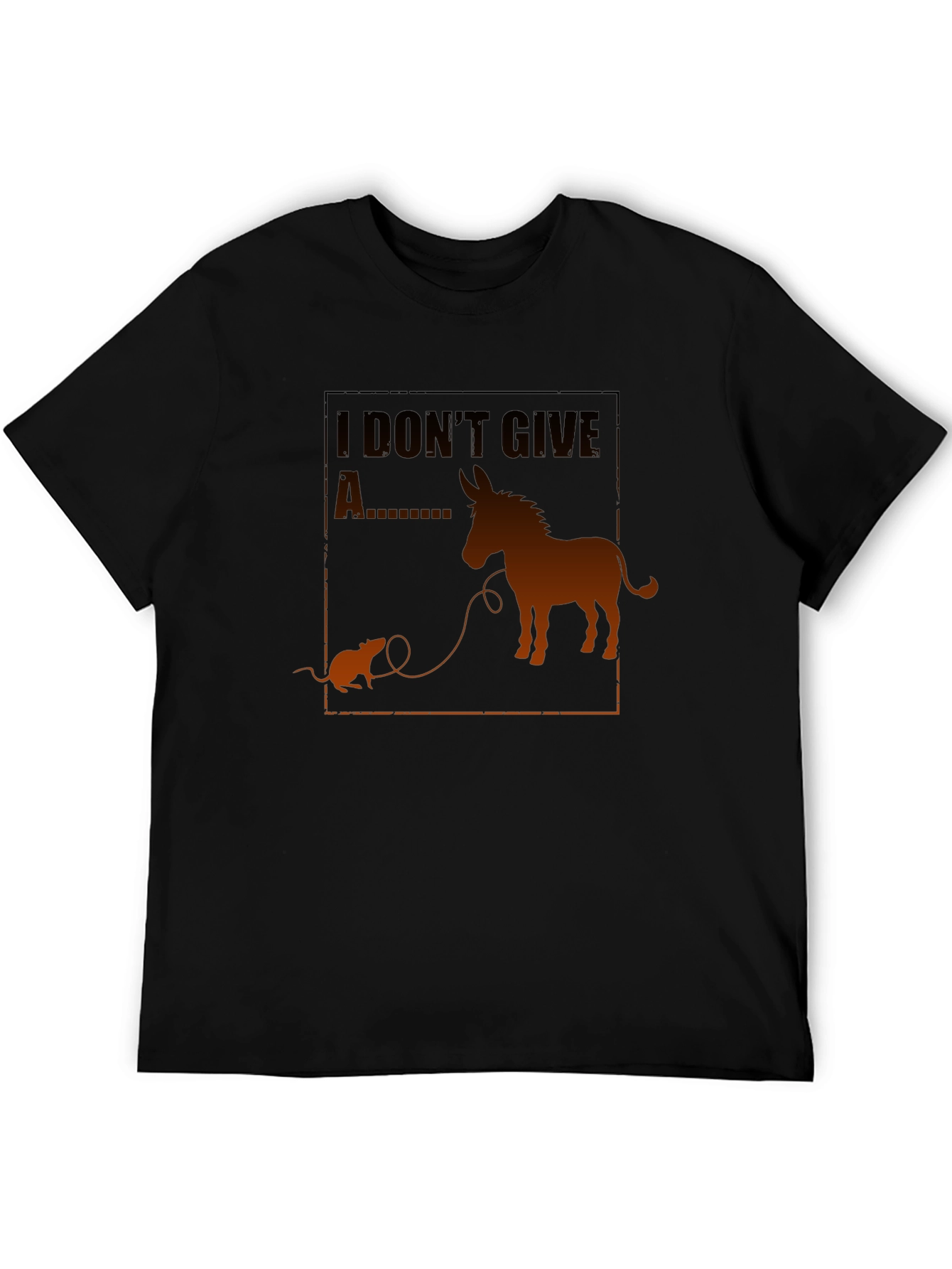 Funny I Dont Give A Rats Ass Graphic Tee
