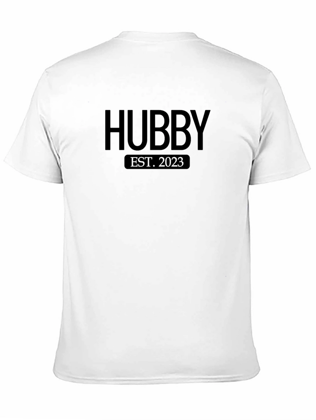 Hubby Est. 2023 Black T-Shirt