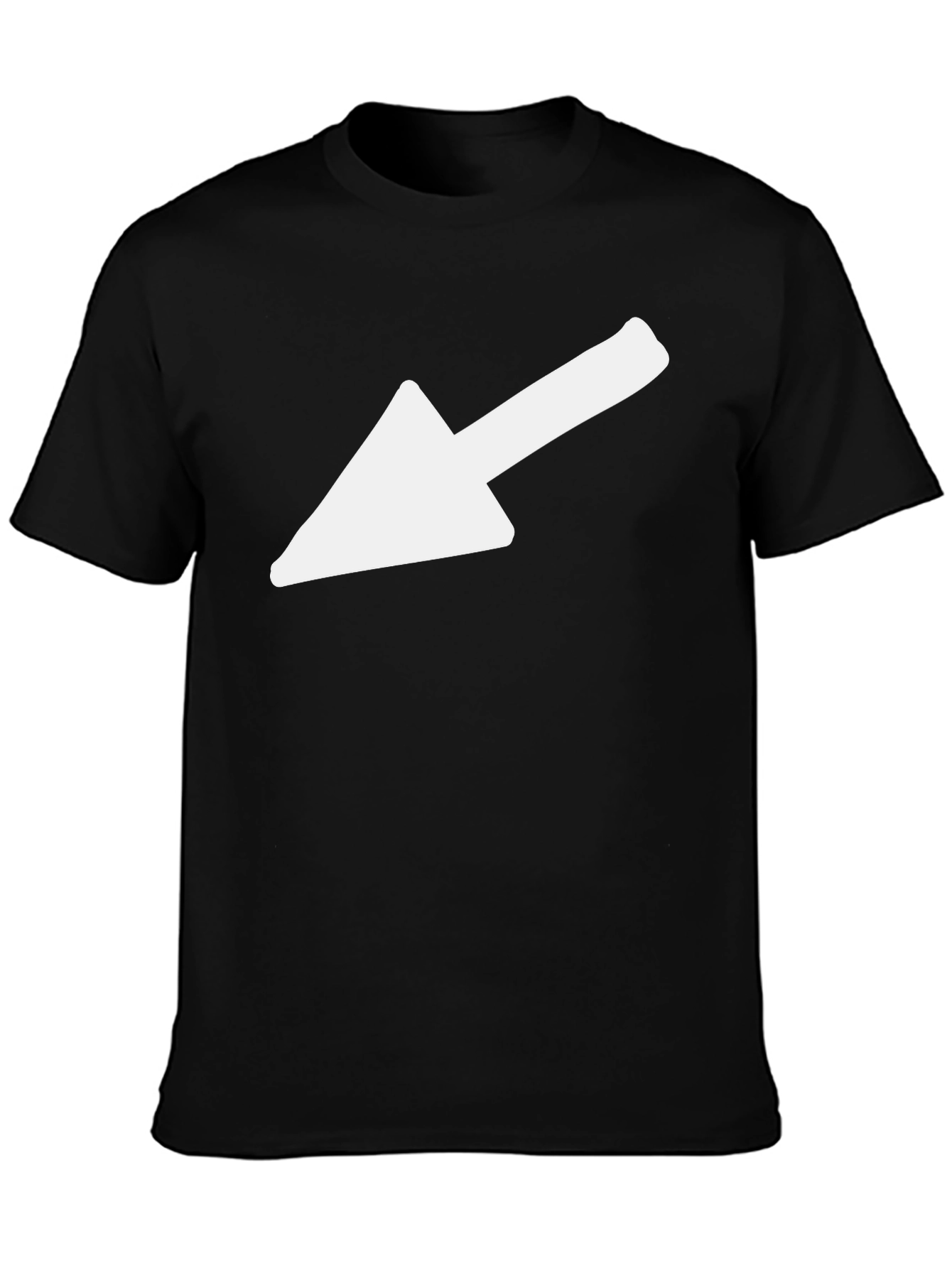 Arrow Graphic Tee - Casual Black T-Shirt