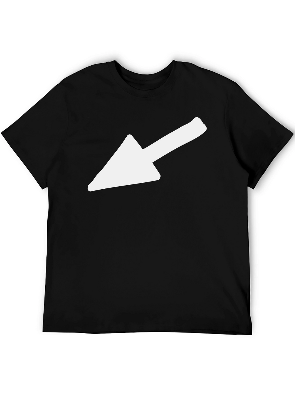 Arrow Graphic Tee - Casual Black T-Shirt