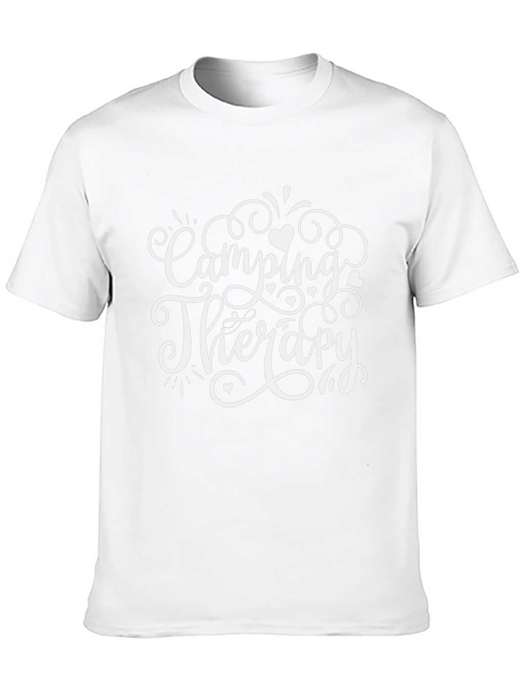 Camping Therapy T-Shirt - Black Graphic Tee