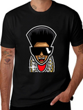 Retro Cartoon Character T-Shirt - Black
