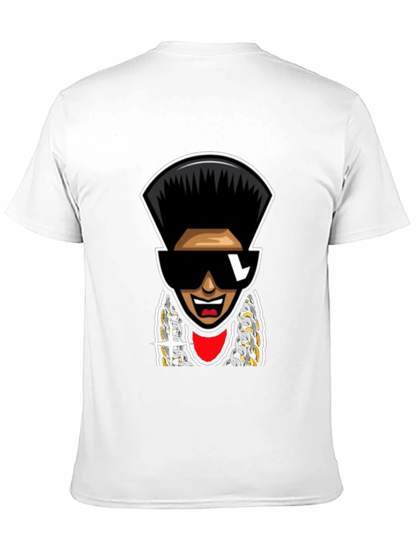 Retro Cartoon Character T-Shirt - Black