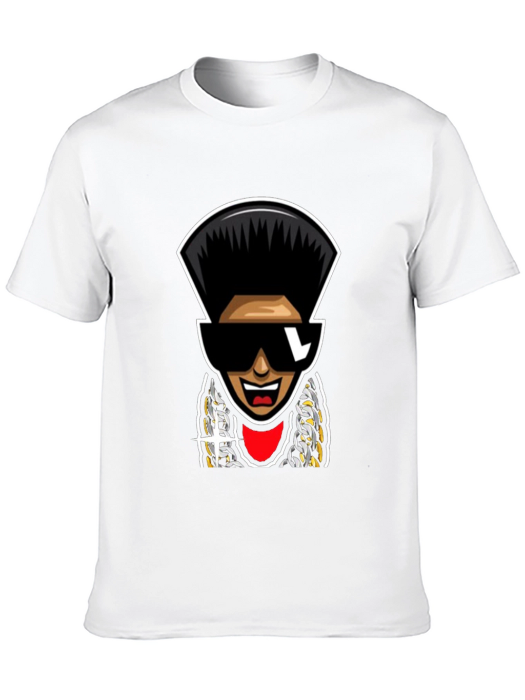 Retro Cartoon Character T-Shirt - Black