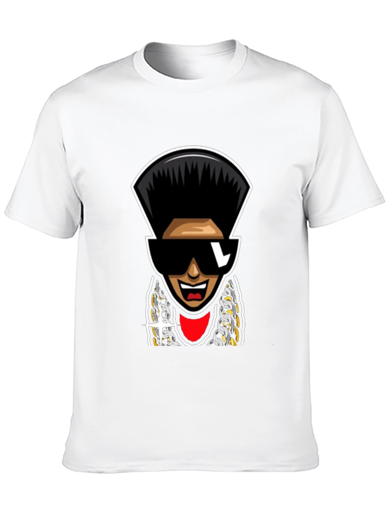 Retro Cartoon Character T-Shirt - Black