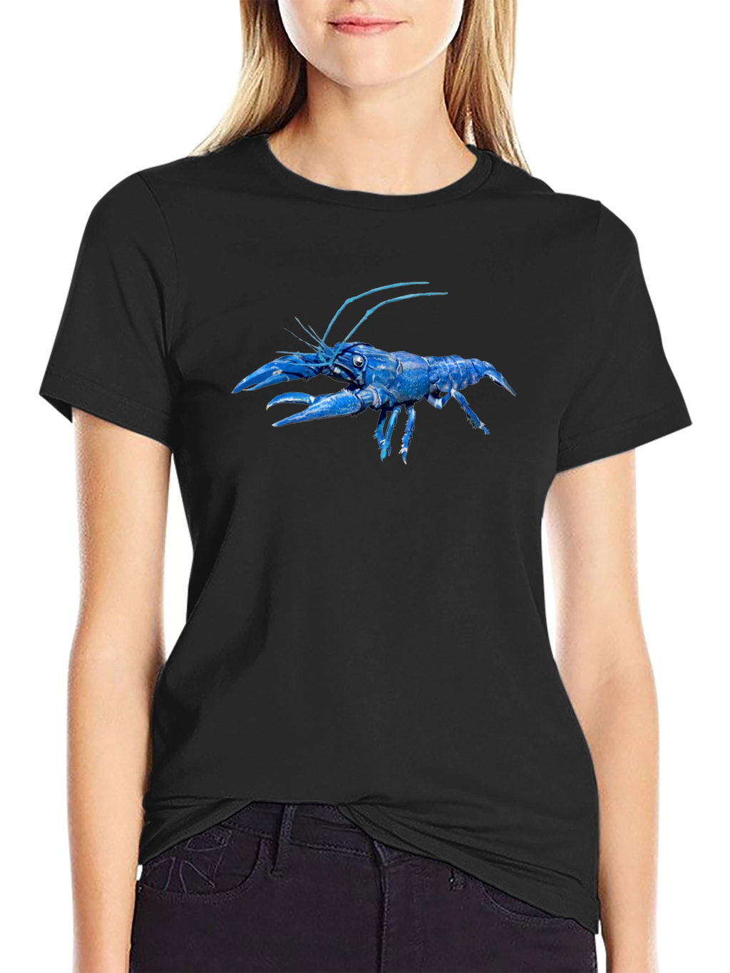 Blue Lobster Graphic Tee - Unique Design