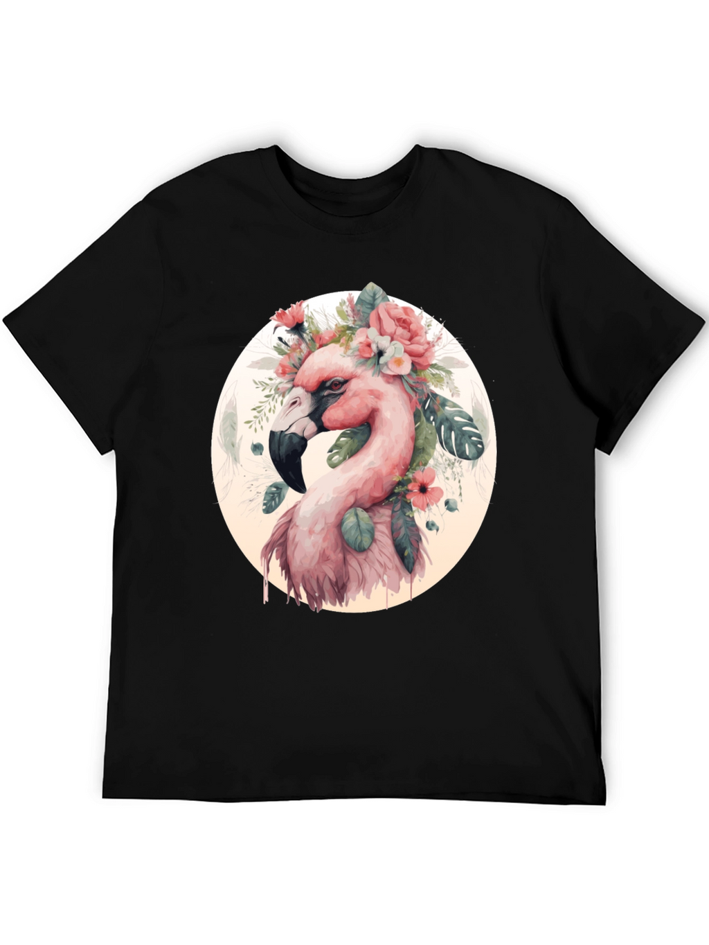 Flamingo Floral T-Shirt - Stylish Graphic Tee
