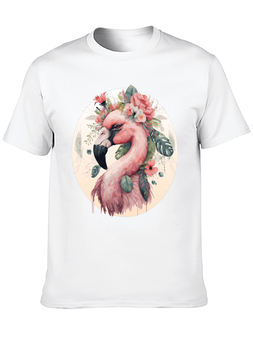 Flamingo Floral T-Shirt - Stylish Graphic Tee