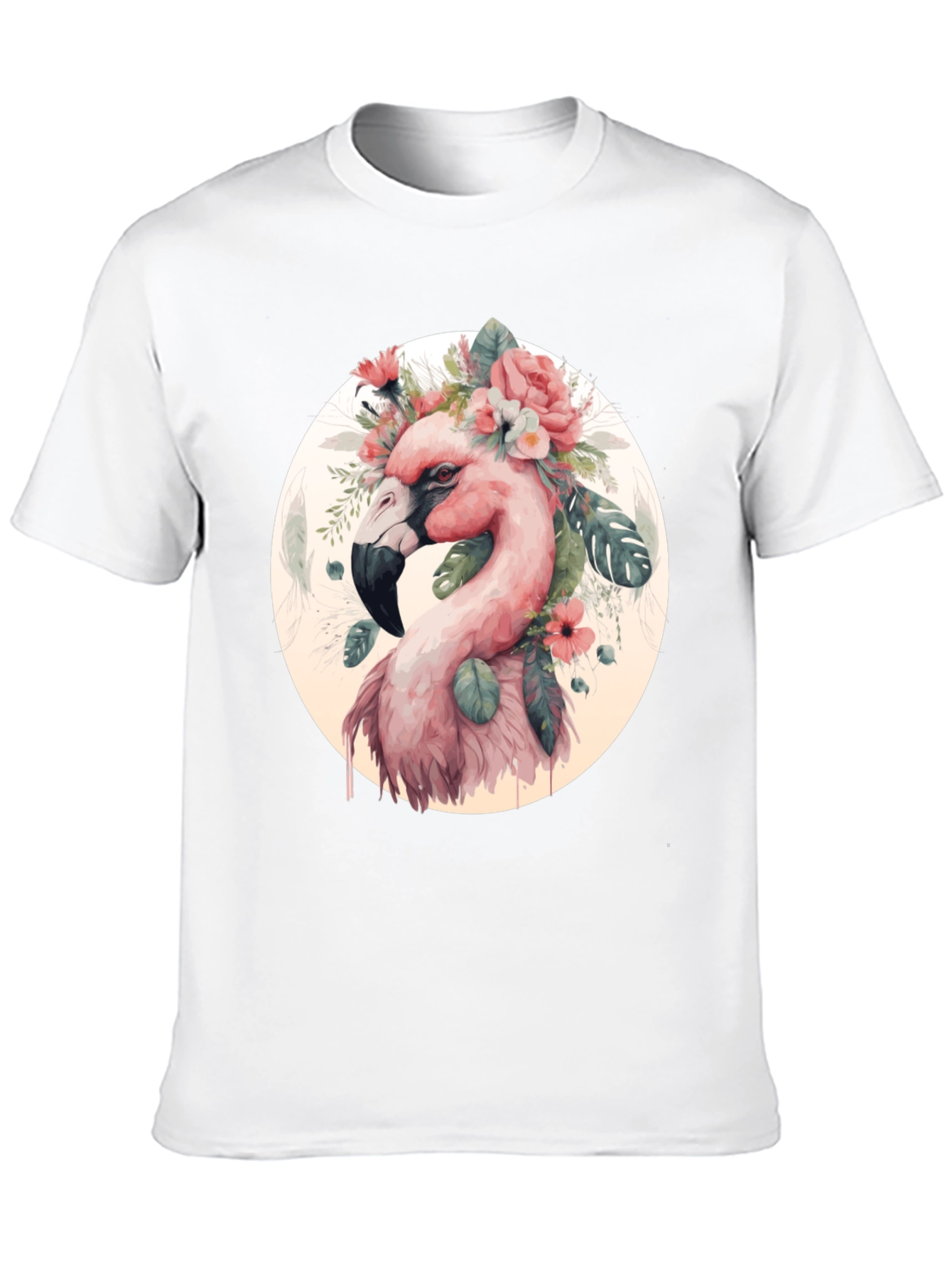 Flamingo Floral T-Shirt - Stylish Graphic Tee