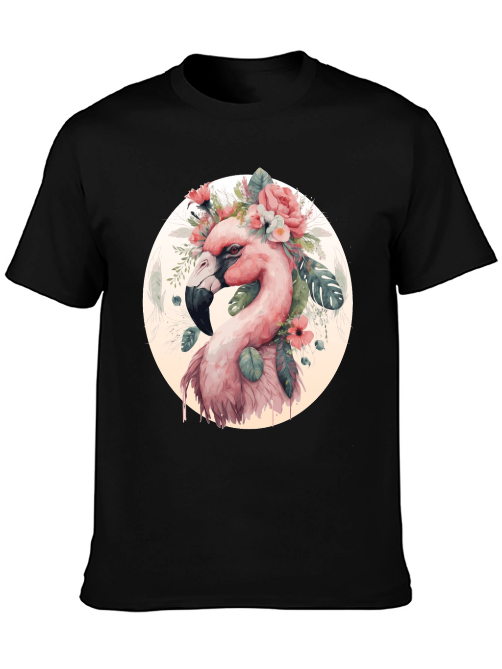 Flamingo Floral T-Shirt - Stylish Graphic Tee