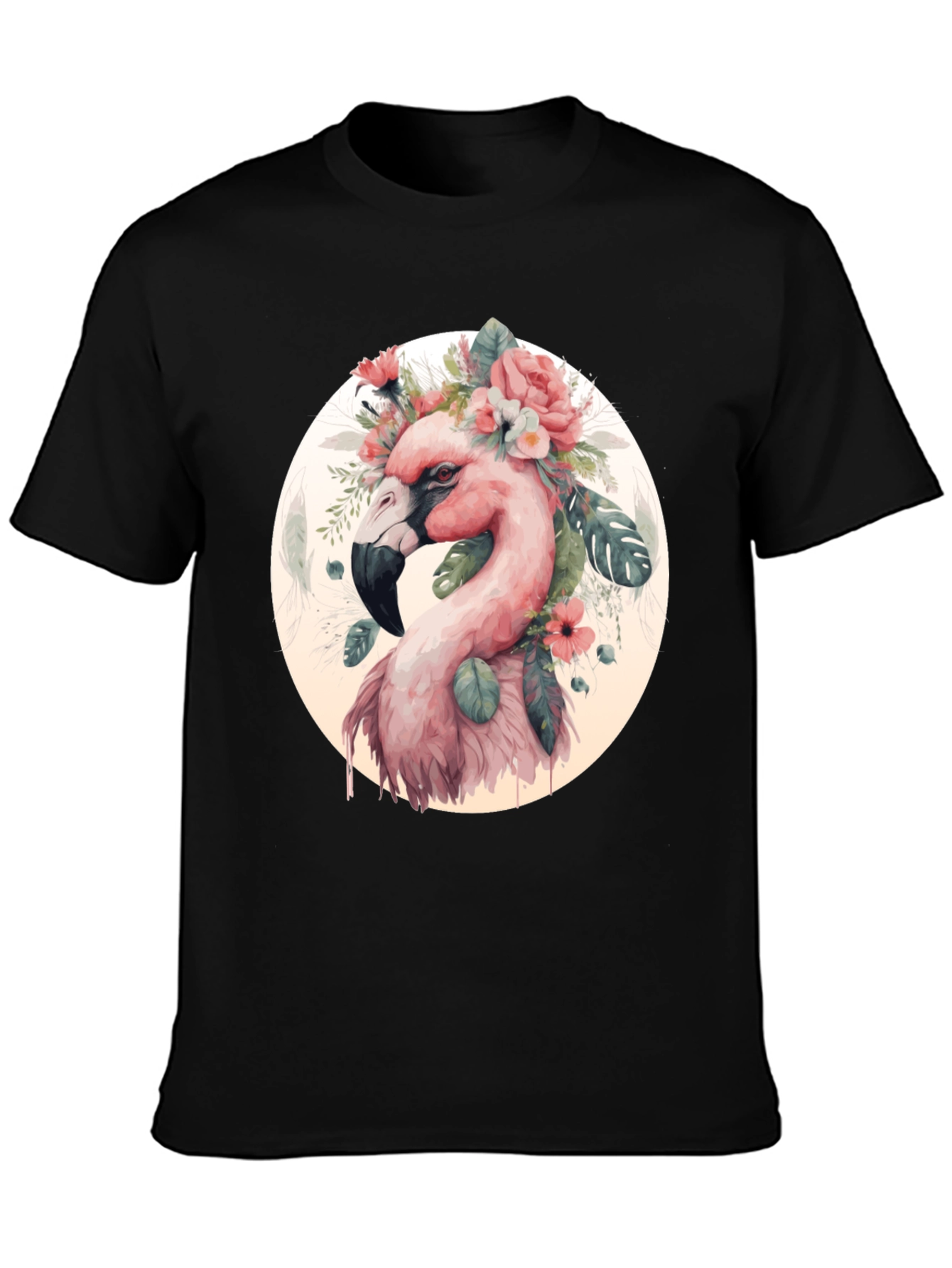 Flamingo Floral T-Shirt - Stylish Graphic Tee