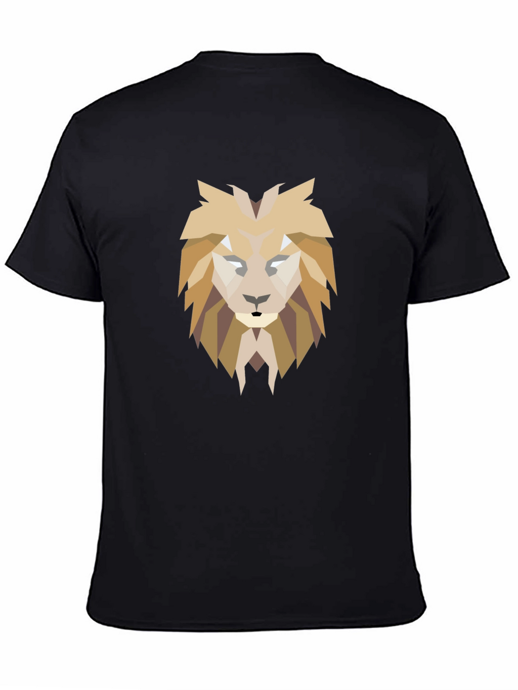 Geometric Lion Graphic Tee - Modern Style