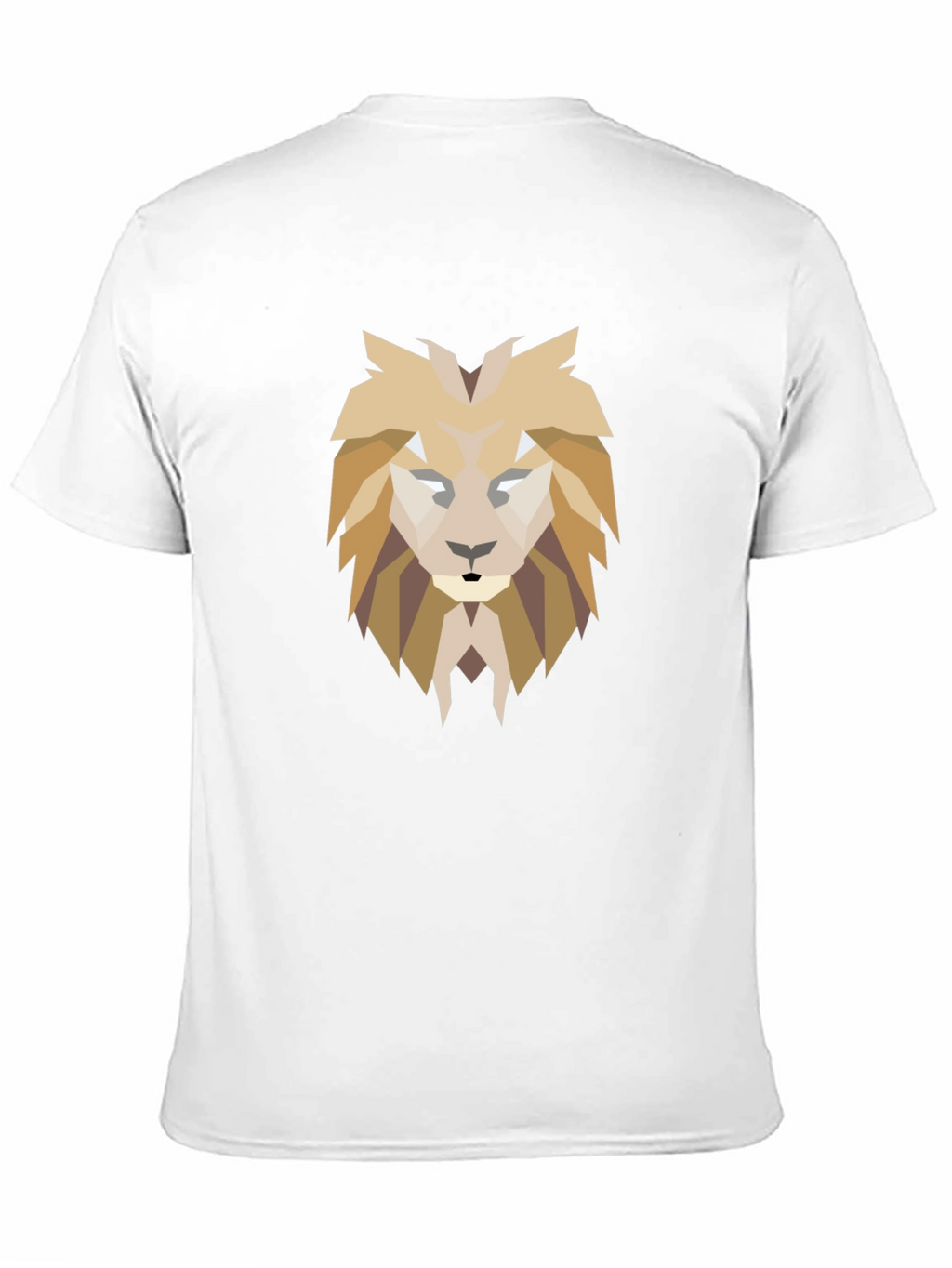 Geometric Lion Graphic Tee - Modern Style