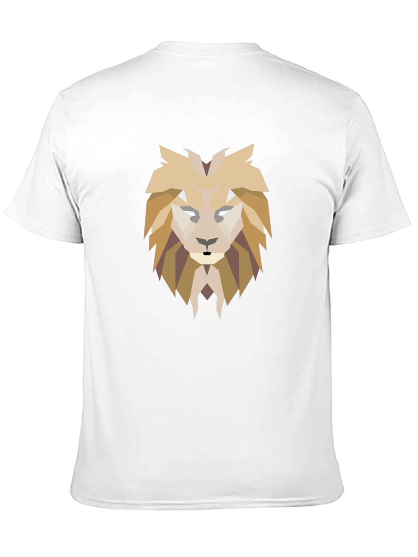 Geometric Lion Graphic Tee - Modern Style