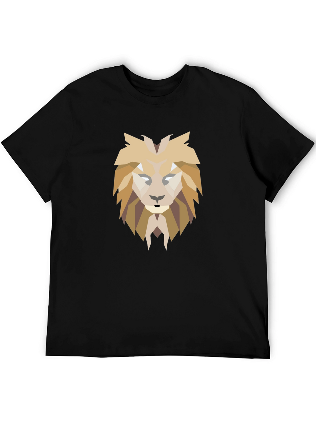 Geometric Lion Graphic Tee - Modern Style