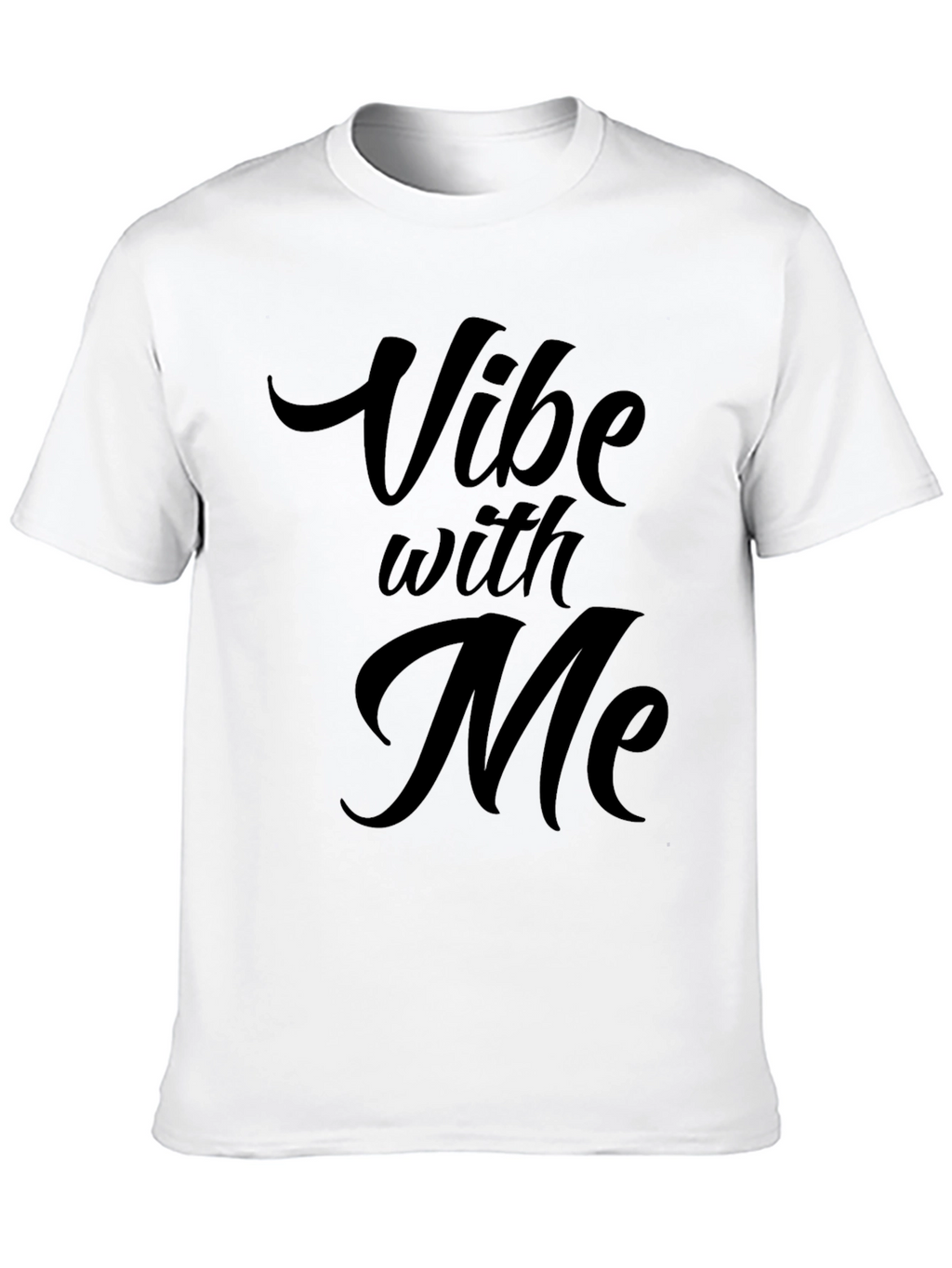Vibe with Me Black Graphic T-Shirt