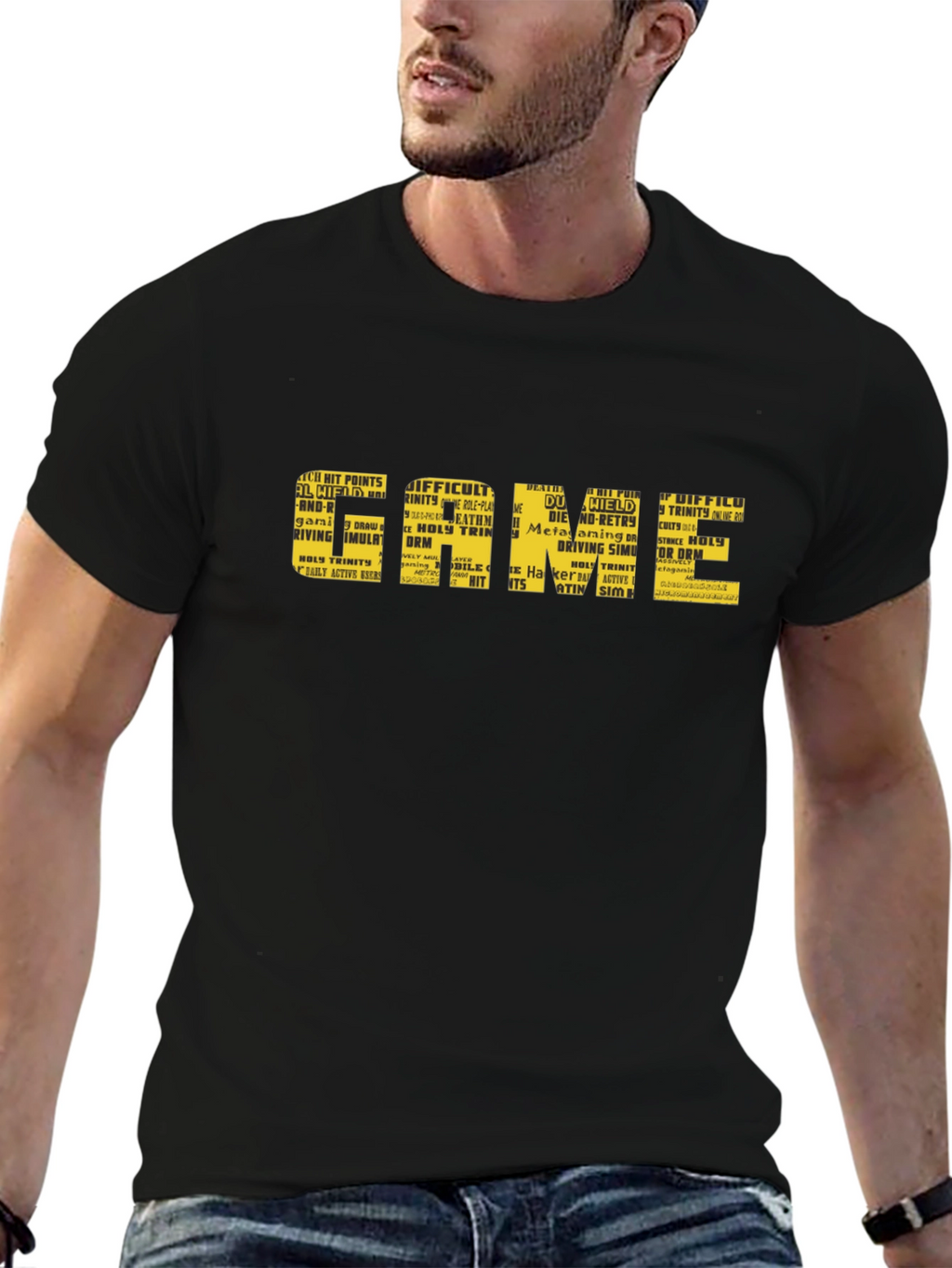 Gaming T-Shirt - GAME Word Art Design