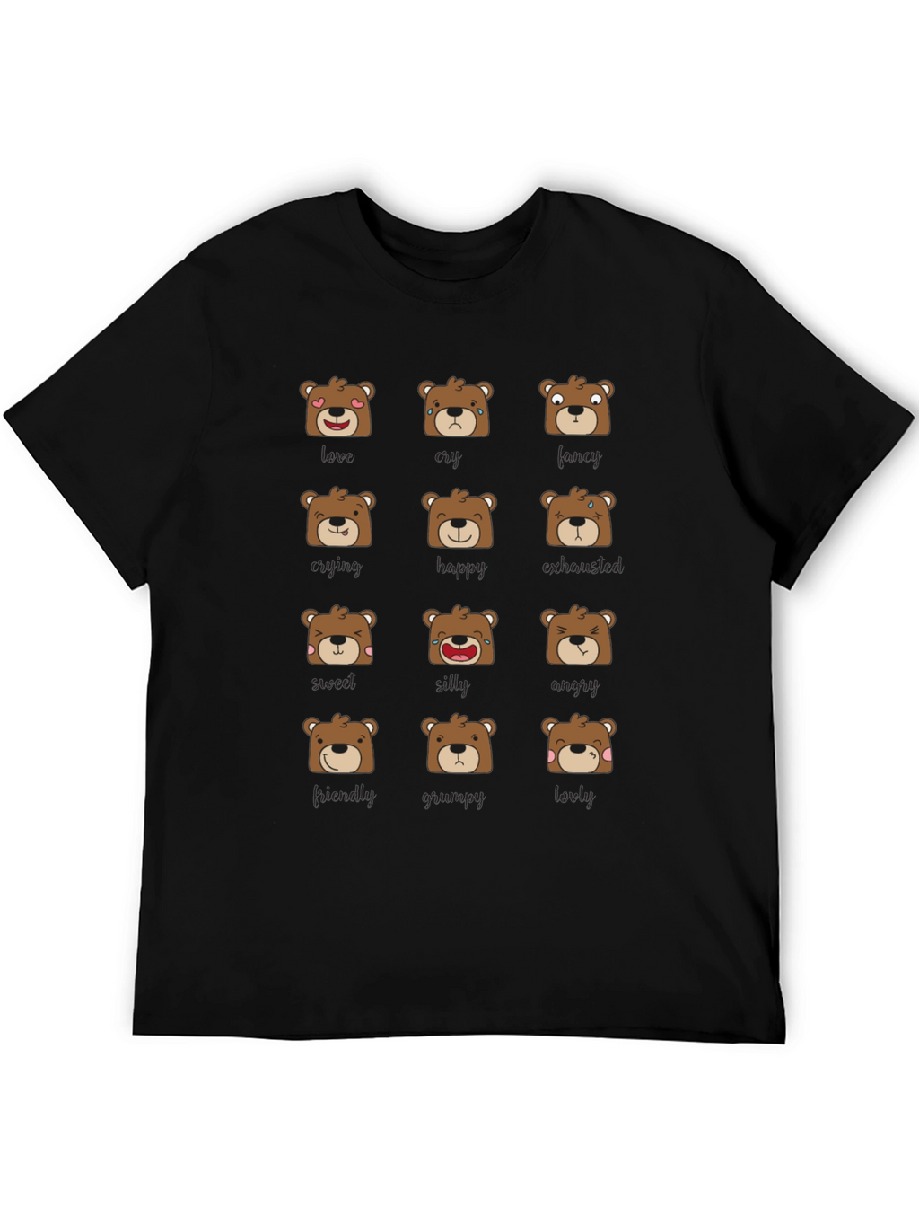 Emotional Bears Graphic Tee - Soft & Stylish