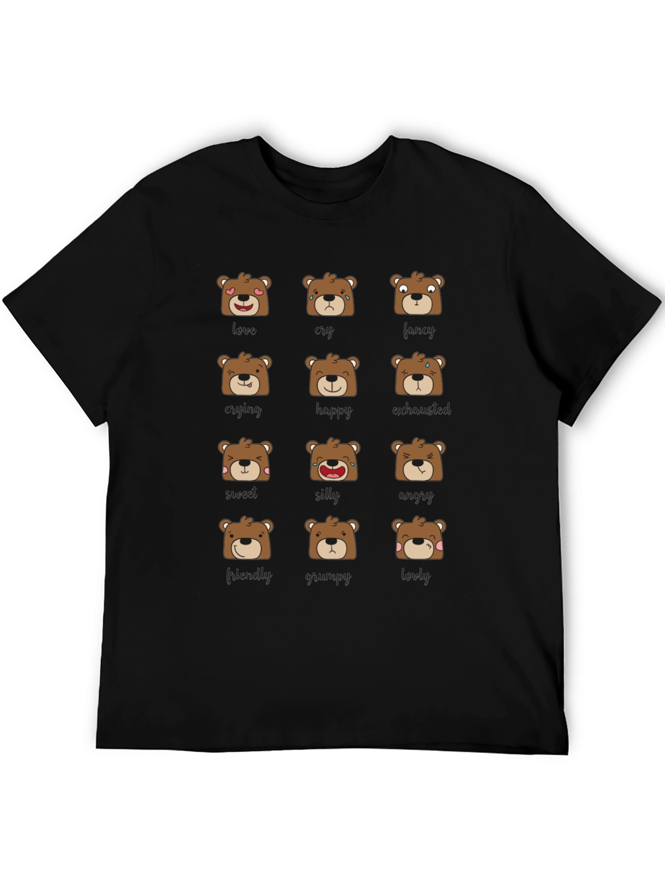 Emotional Bears Graphic Tee - Soft & Stylish