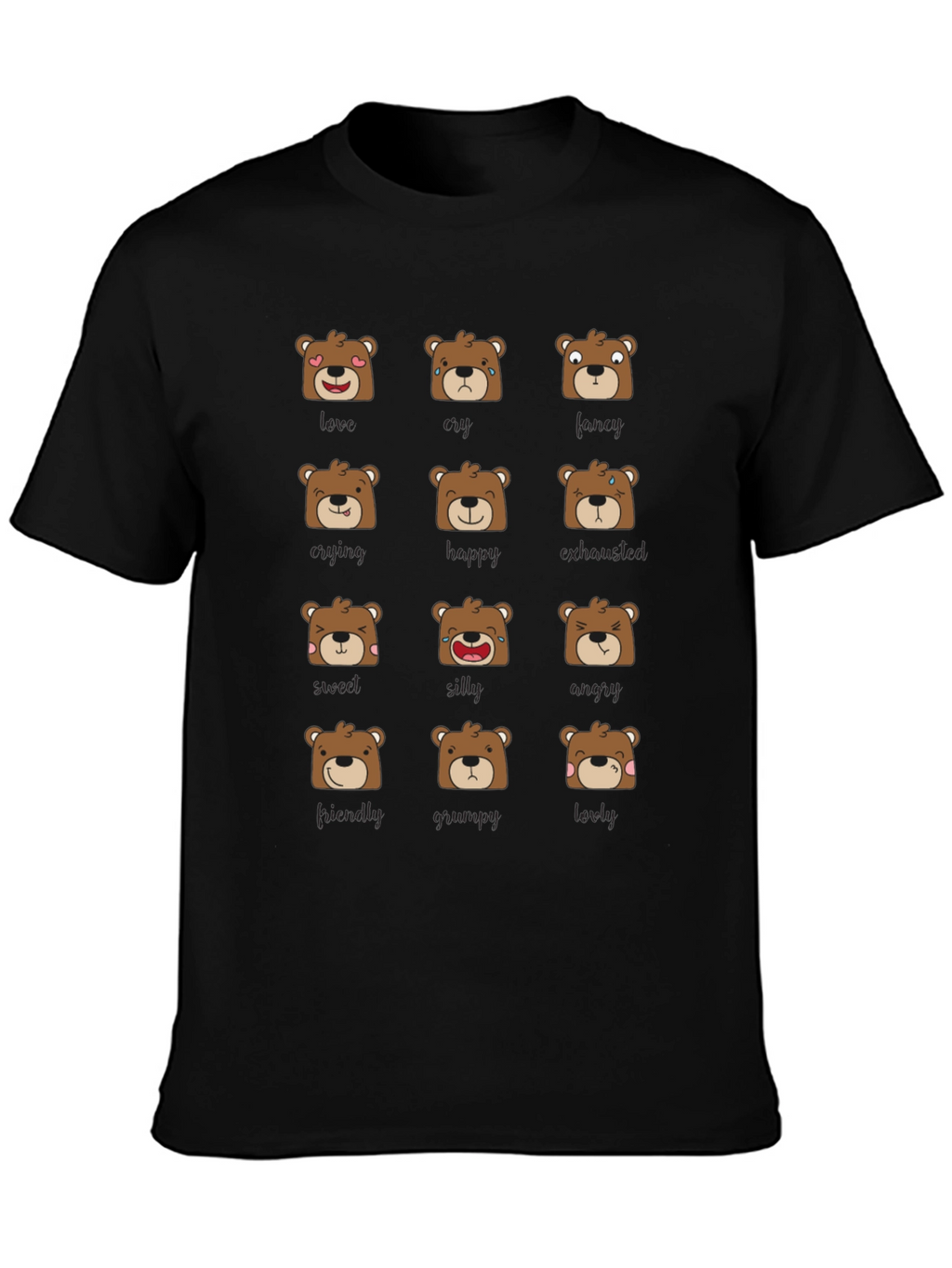 Emotional Bears Graphic Tee - Soft & Stylish