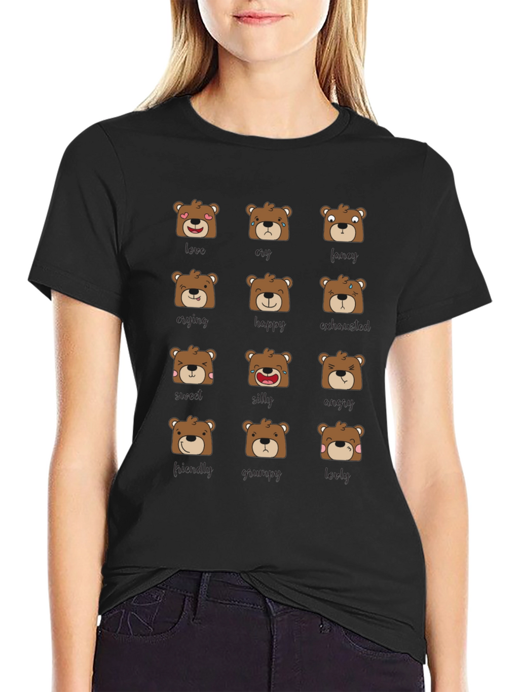 Emotional Bears Graphic Tee - Soft & Stylish