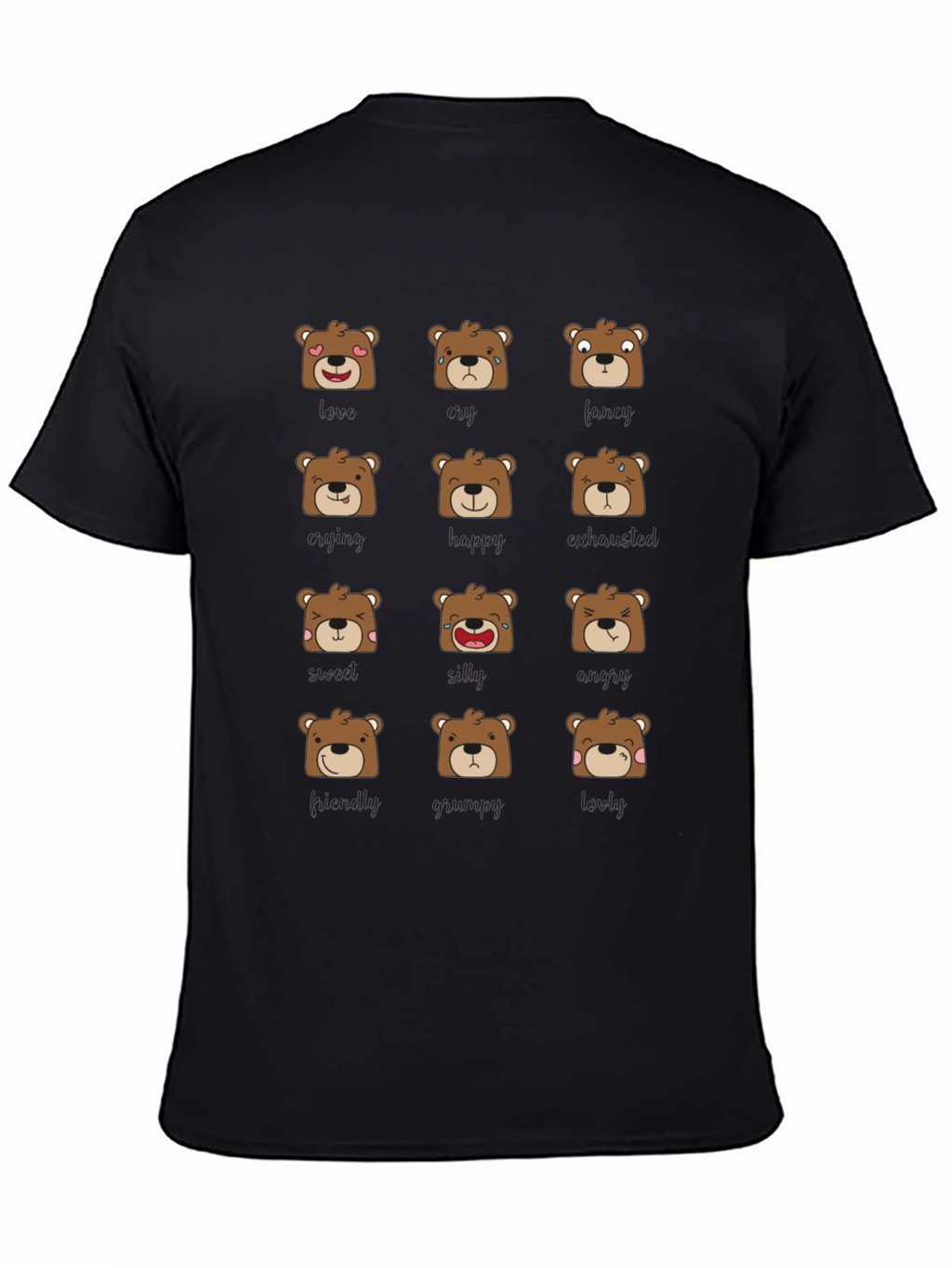 Emotional Bears Graphic Tee - Soft & Stylish