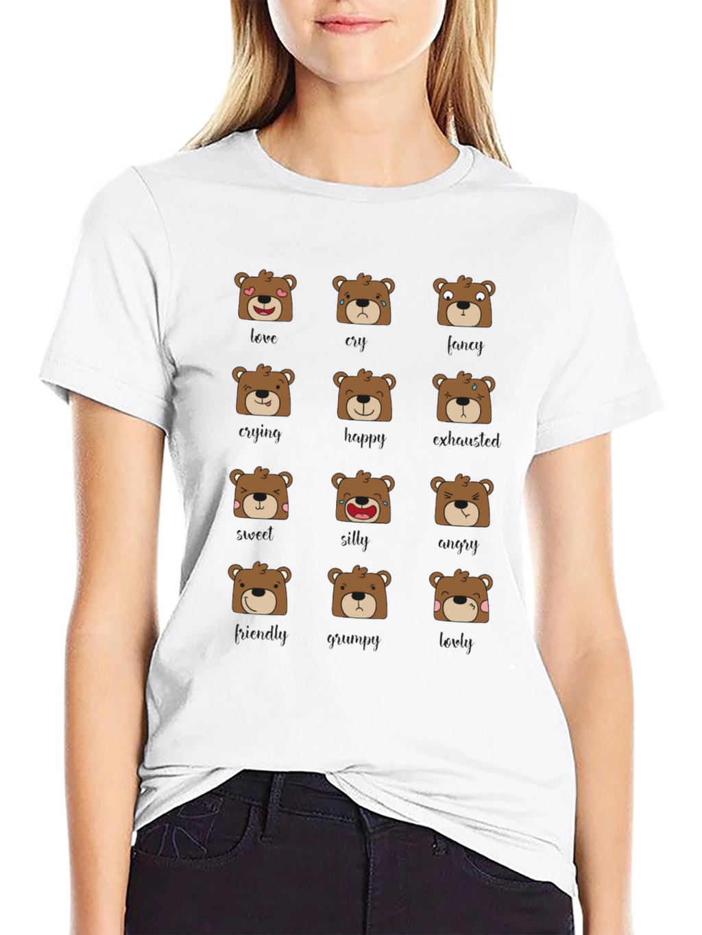 Emotional Bears Graphic Tee - Soft & Stylish