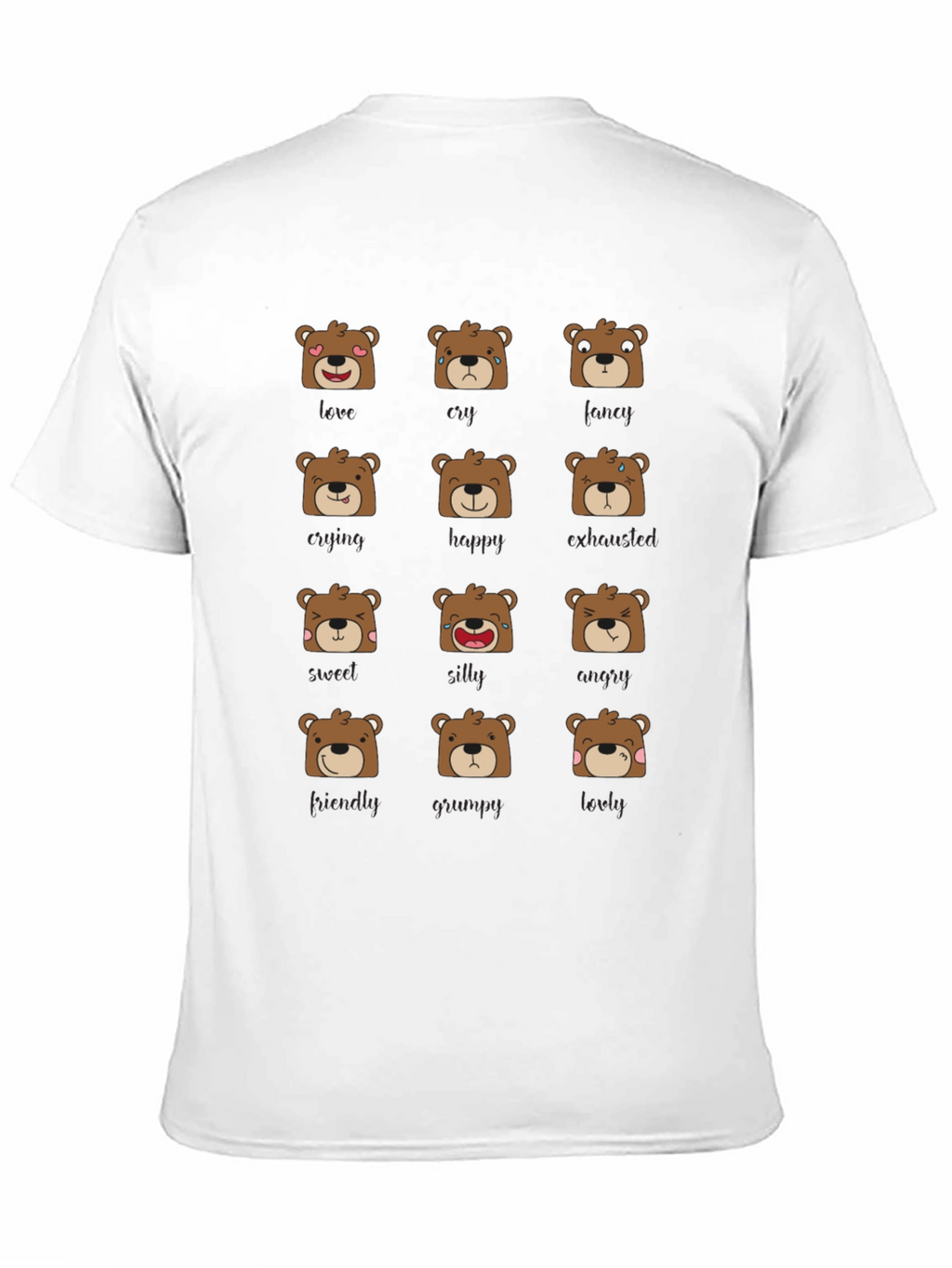 Emotional Bears Graphic Tee - Soft & Stylish