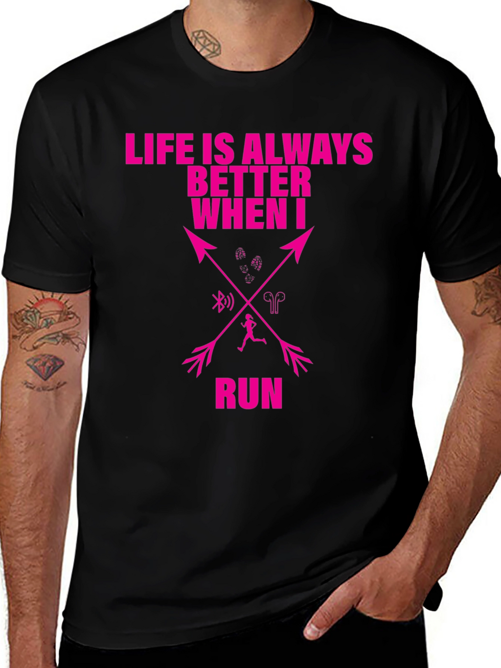 Running T-Shirt: Life is Always Better When I Run