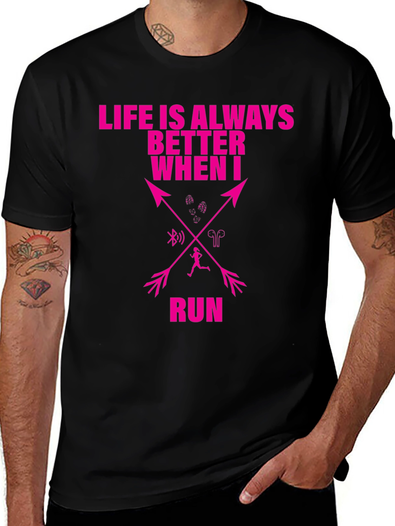 Running T-Shirt: Life is Always Better When I Run