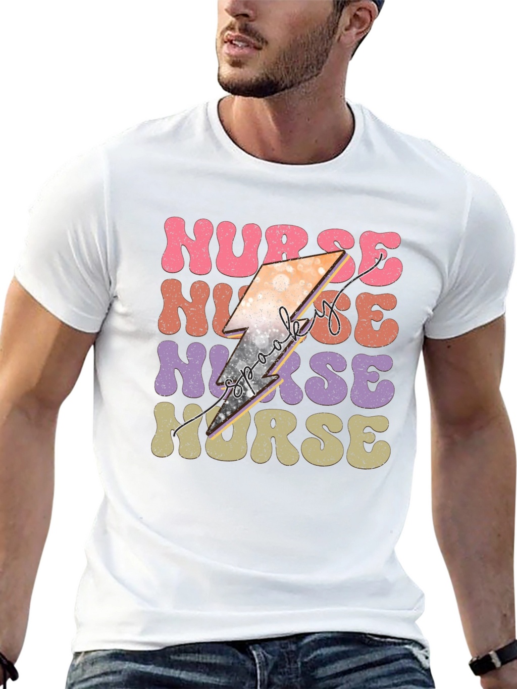 Spooky Nurse Halloween Graphic T-Shirt