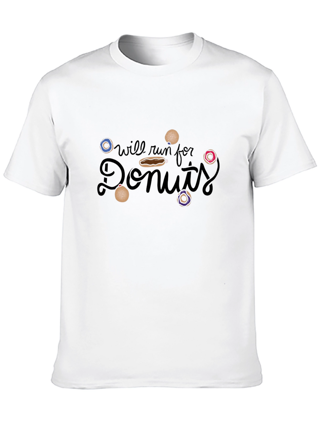 Will Run for Donuts Graphic T-Shirt