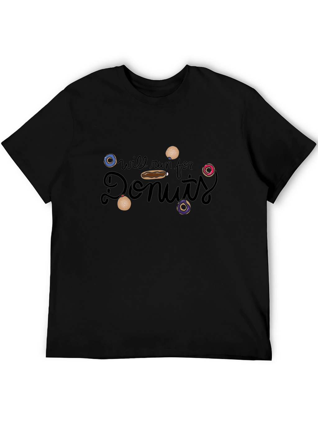 Will Run for Donuts Graphic T-Shirt